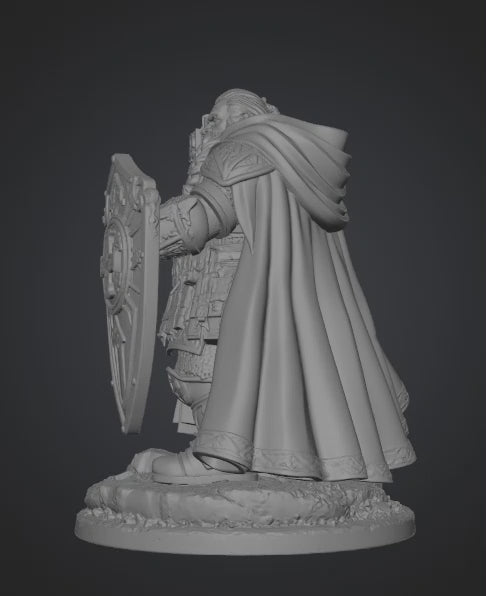 Dwarf Cleric- 3D Printed 32mm-100mm.