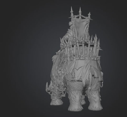 Orc Boss- 3D Printed 32mm-100mm.